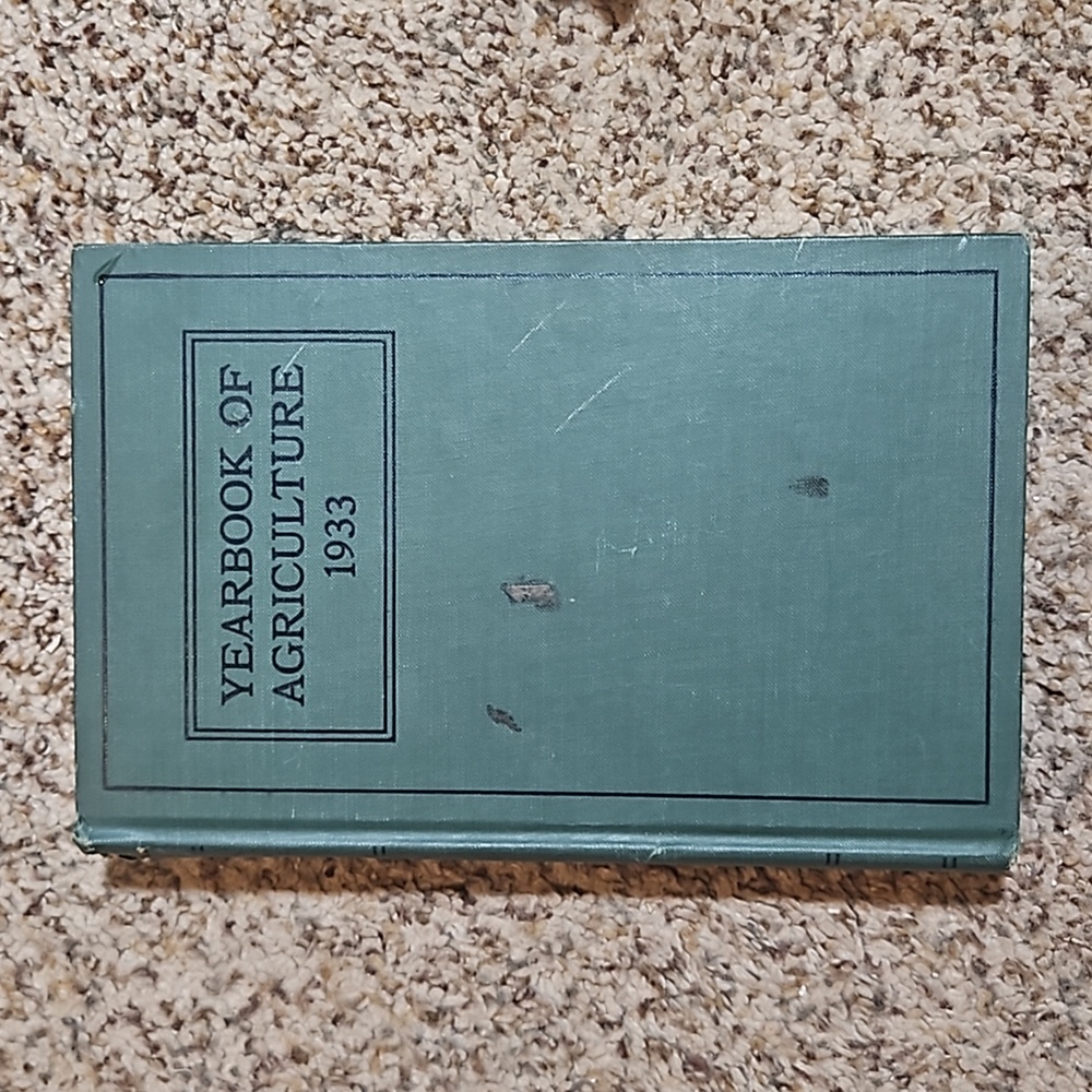 Vintage Hardcover YEARBOOK OF AGRICULTURE 1933